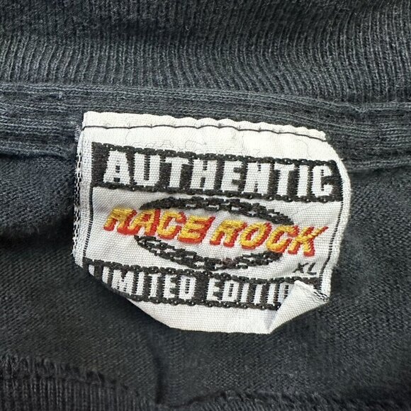 VINTAGE Nascar T Shirt Size XL Race Rock Orlando Black - Picture 3 of 5